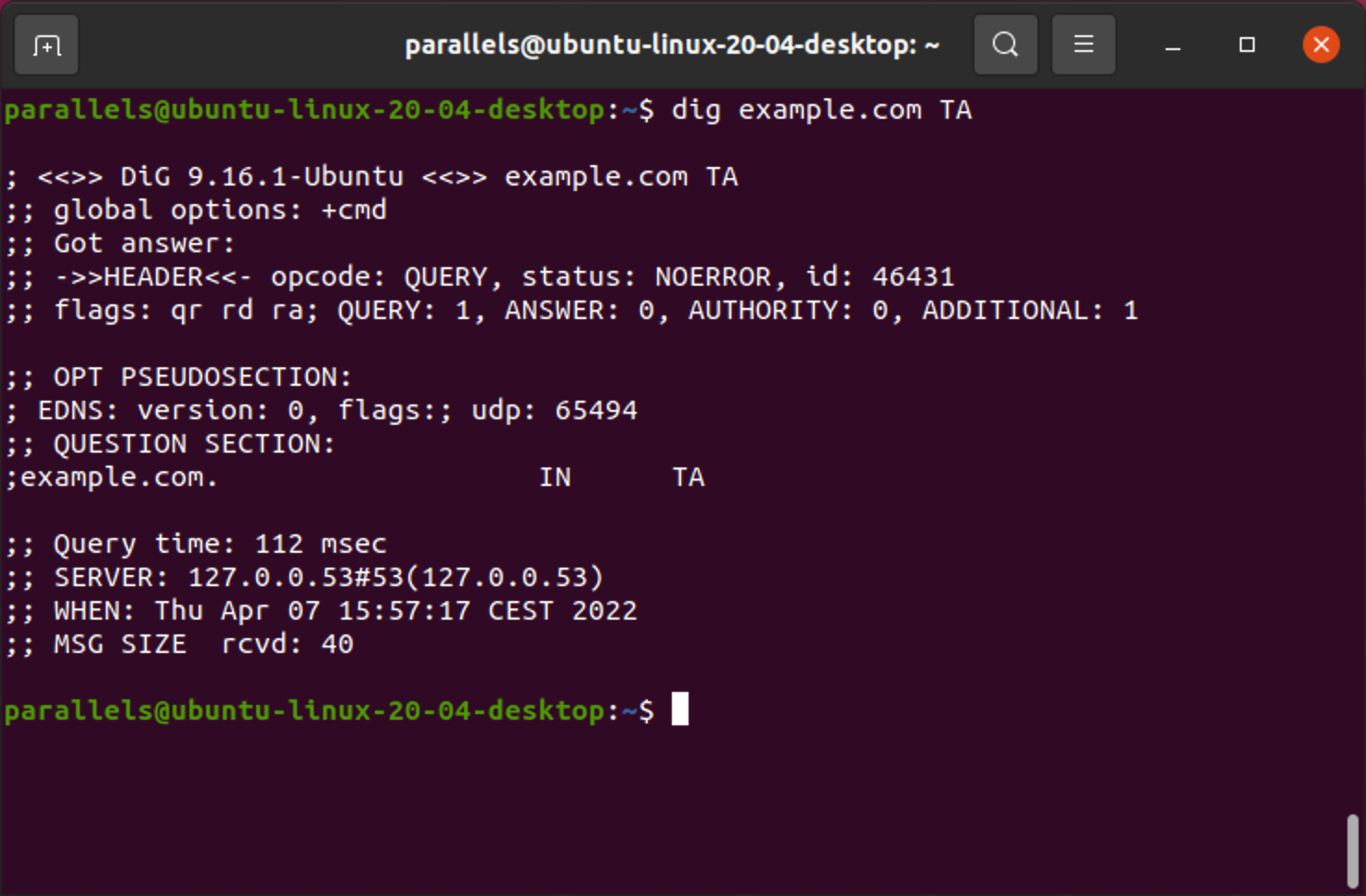 TA lookup in Linux